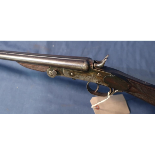 729 - Belgium side lever opening .410 side by side shotgun with folding action serial no. 5176 (shotgun ce... 