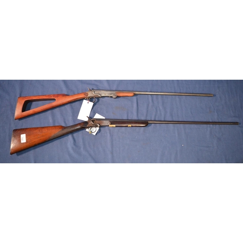 731 - Two Belgium .410 single barrel side lever opening shotguns, serial no. 1716 and 28 (2) (shotgun cert... 