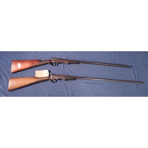 732 - Belgium .410 side lever opening side by side shotgun, serial no. 20553, and a Belgium side lever ope... 