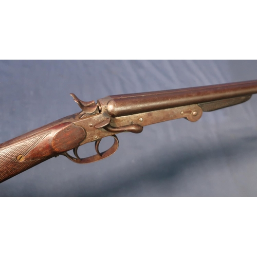 732 - Belgium .410 side lever opening side by side shotgun, serial no. 20553, and a Belgium side lever ope... 