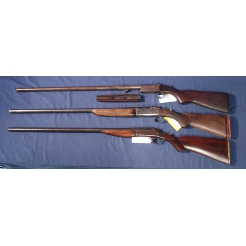 742 - Three 12B single barrel shotguns, including Aya serial no. 403763, Cooey serial no. 40513 and a USA ... 