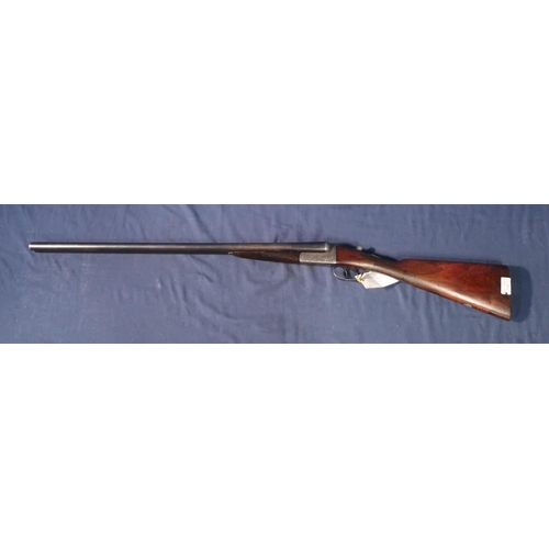 744 - P.D. Malloch 12 bore side by side ejector shotgun with 28