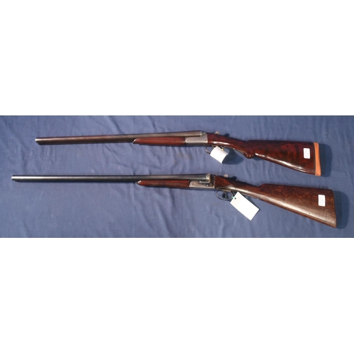 745 - Midland Gun Co 12B side by side shotgun serial no.95281 and a Ligano 12B side by side shotgun serial... 