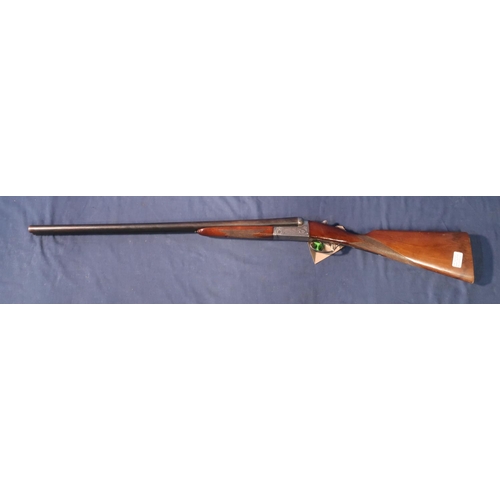 755 - Gun Mark Kestral 12B side by side shotgun 27