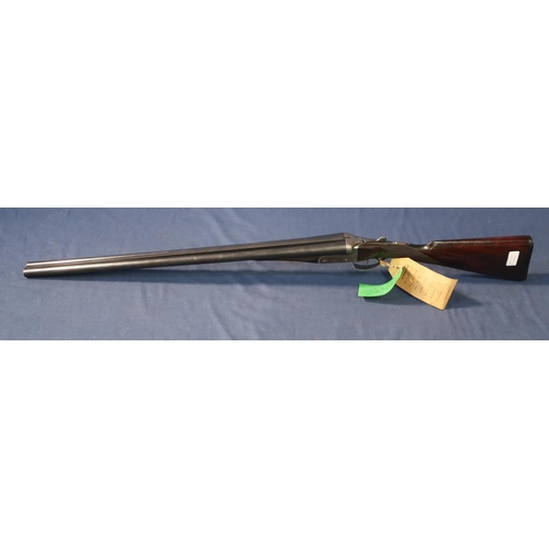 760 - Leach 12b side by side shotgun with 28