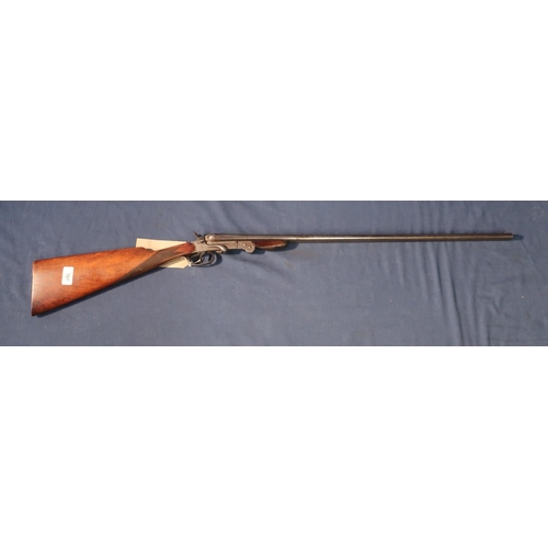 761 - Belgium .410 side lever opening, folding action side by side shotgun, serial no.374 (shotgun certifi... 