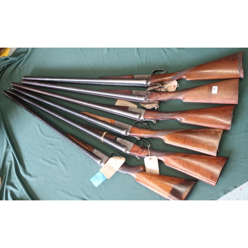 766 - Six 12B side by side shotguns including: Pioneer no.30490, Parker Hale no.164401, F Williams no.1534... 