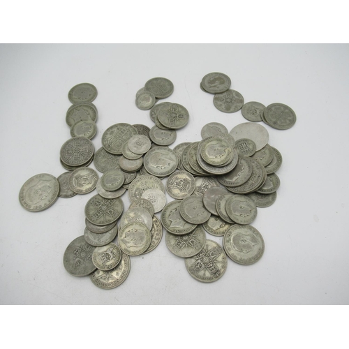 73 - Collection of silver coins including Half Crowns, One Florin, One Shilling, Two Shilling etc 19.8ozt