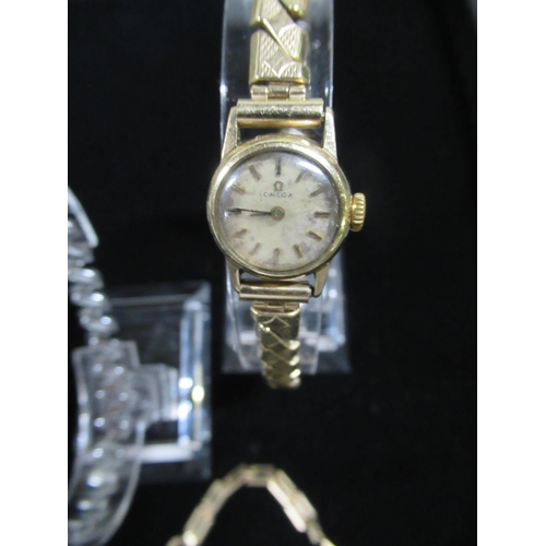 89 - Ladies Omega wristwatch, Ladies Oris wristwatch with heart shaped dial, Ladies Surprise De Luse Wris... 