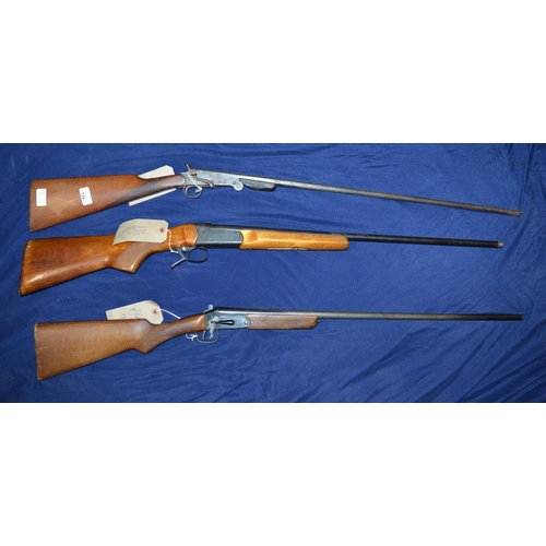 734 - Three .410 shotguns including Spanish serial no. 129314, Belgium serial no. MK400/MP, and Baikal ser... 