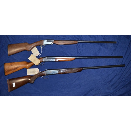 737 - Two 12B single barrel shotguns, including Aya Cosmos serial no. 434278, Webley & Scott serial no. 62... 