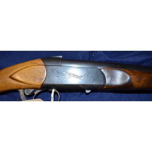 741 - Three 12B single barrel shotguns, including Baikal serial no. T2683D, Accioio folding action serial ... 