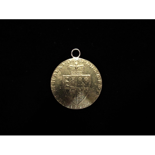 503 - Geo. III gold spade guinea dated 1792 (with soldered pendant mount) 8.5g