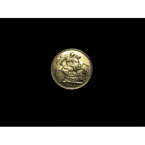 508 - Edw. VII gold sovereign, dated 1905 7.9g