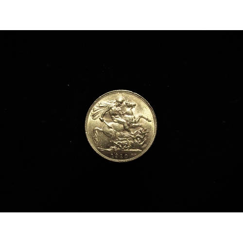 515 - Edw. VII gold sovereign, dated 1910 7.9g