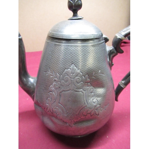 526 - Large French pewter double litre measure in the form of a flagon, cylindrical body with hinged cover... 