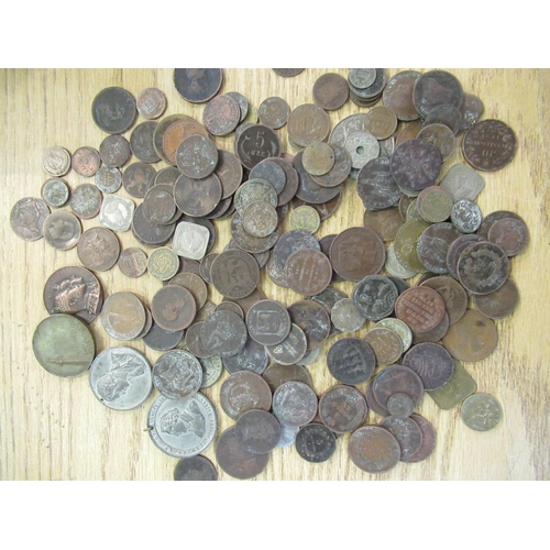 154 - Collection of various coins and medallions including: Coronation 1902, bronze souvenir De L' Ascensi... 