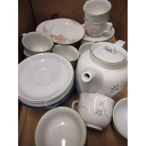 166 - Collection of various dinner and other tableware, including Denby, Spode, Poole tea service, etc (2 ... 