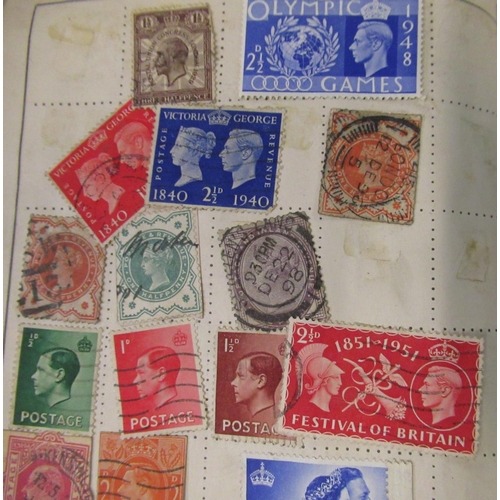 201 - Facility stamp album containing Third Reich stamps, 1d red, Edw.VIII half d, 1d, 1 1/2d stamps and o... 