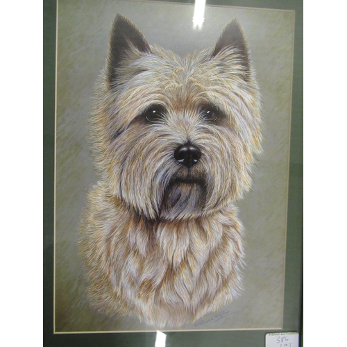 384 - Framed print titled 'For What we are About to Receive' by Cecil Aldin, a framed print of a terrier a... 