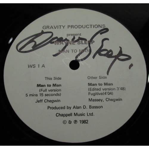 713 - WAYNE SLEEP COLLECTION - Wayne Sleep Man to Man limited edition 45 rpm record by Gravity Productions... 