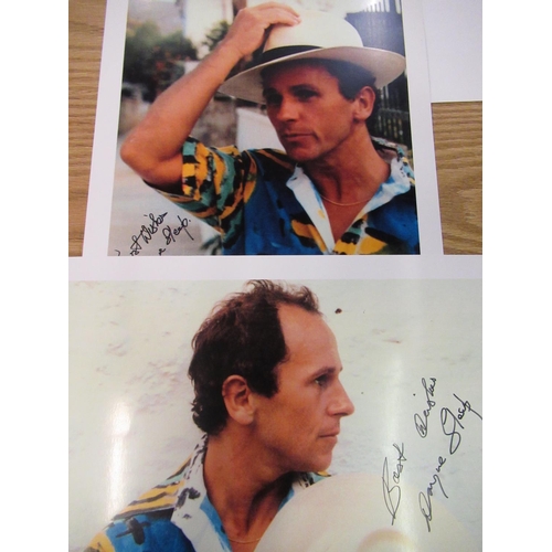 716 - WAYNE SLEEP COLLECTION - Two signed colour images of Wayne Sleep 42cm x 30cm