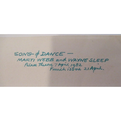 718 - WAYNE SLEEP COLLECTION - Single signed photograph of Wayne Sleep, and the art work for 'Song and Dan... 