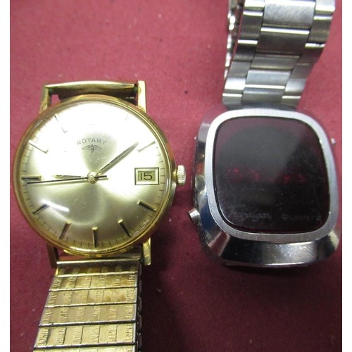 252 - Gents Rotary wristwatch on expanding bracelet, ladies citizen watch on expanding bracelet, Trafalgar... 