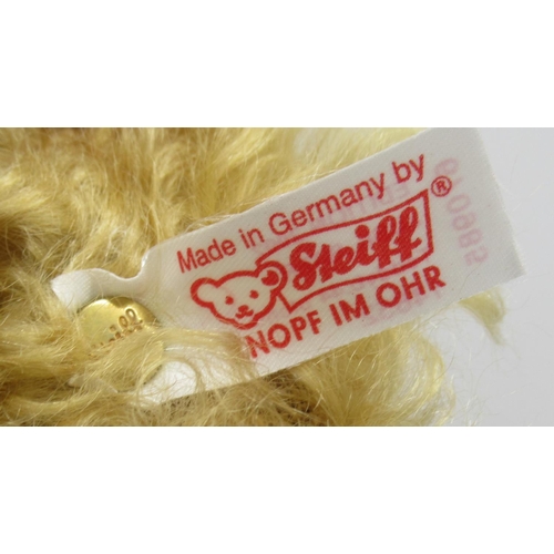 25 - Steiff Centenary Teddy Bear in blonde mohair with working growler mechanism and embroidered ribbon, ... 