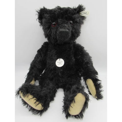 26 - Steiff 1912 Replica Teddy Bear in black mohair with working growler mechanism, Limited Edition no. 2... 