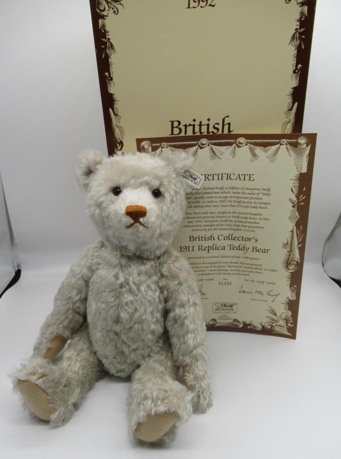 Steiff Excelsior Stuffed Mohair Teddy Bear with Growler for Sale -   - Antique Toys for Sale