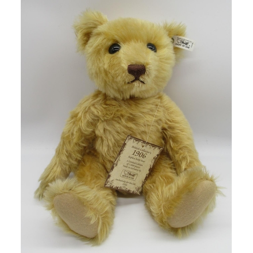 93 - Steiff British Collector 1906 Replica Teddy Bear in golden mohair and working growler mechanism, Lim... 