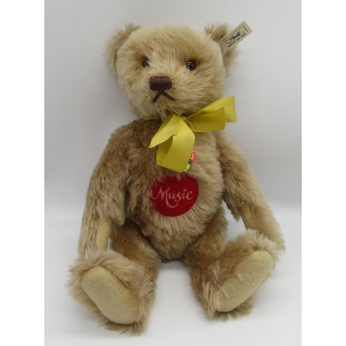 95 - Steiff Musical Bear 1951 Replica in caramel mohair with working music box playing 'Fox You Have Stol... 