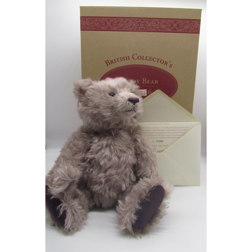 20 - Steiff British Collectors 1999 Teddy Bear in grey mohair with working growler mechanism, limited edi... 