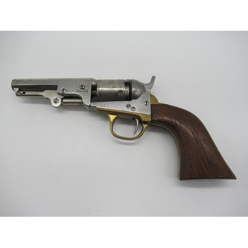 583 - Mahogany cased colt patent .31 pocket pistol with New York address to the barrel and coaching scenes... 