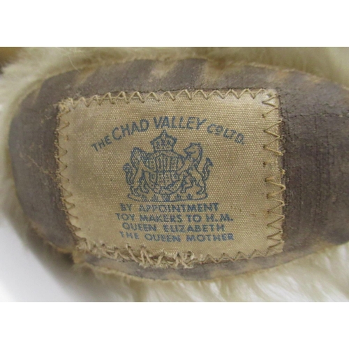 178 - Circa 1940's Chad Valley teddy bear in blonde mohair, with glass eyes, jointed arms and legs, stitch... 