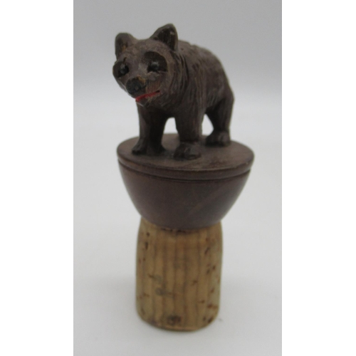 246 - Performing brown bear standing on cylinder, stamped with makers mark and stamped Made In USSR, brown... 