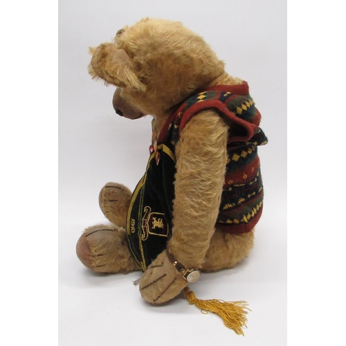 64 - Chad Valley Magna c. 1930's large teddy bear in golden mohair, with glass eyes, jointed arms and leg... 