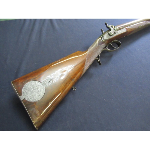 642 - J. Purdey 11b percussion cap double rifle with 31