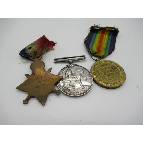 812 - WWI 1914 - 15 Star trio awarded to 