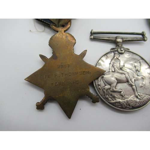 812 - WWI 1914 - 15 Star trio awarded to 