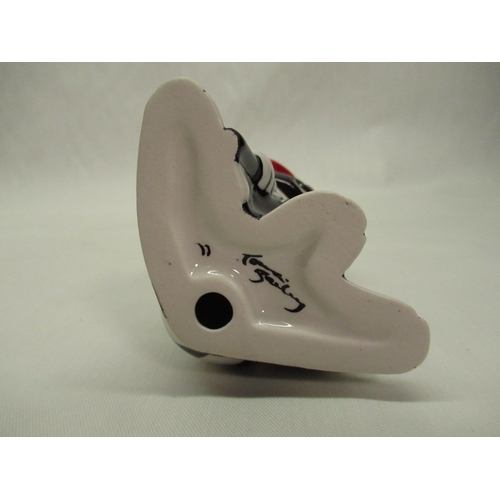 337 - Lorna Bailey - a model of Fred Dibnah 2/4, H28cm, Moonlight the Cat H13cm, Clarice Cliff style vase ... 