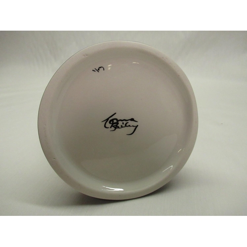 337 - Lorna Bailey - a model of Fred Dibnah 2/4, H28cm, Moonlight the Cat H13cm, Clarice Cliff style vase ... 