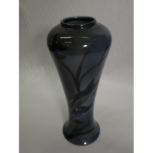 344 - Pair of Cobridge baluster vases decorated in Ocean Traveller pattern with swimming Dolphins, impress... 