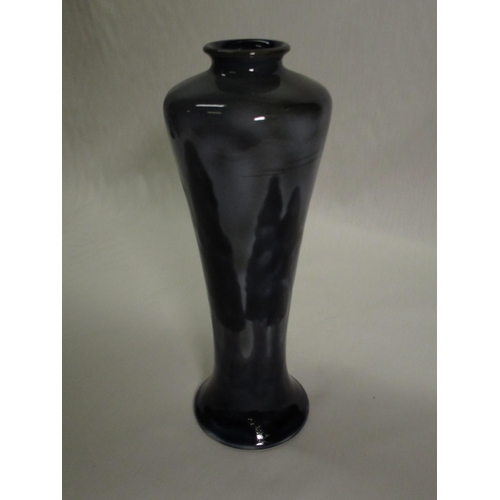 344 - Pair of Cobridge baluster vases decorated in Ocean Traveller pattern with swimming Dolphins, impress... 