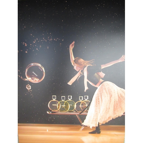 366 - Chanel - set of three large colour advertising posters for Chance Au Vive, in mirror surrounds, 130c... 