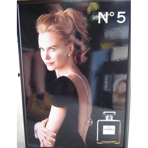 368 - Chanel - two colour advertising posters for No.5 Parfum with Nicole Kidman and Coco Mademoiselle wit... 