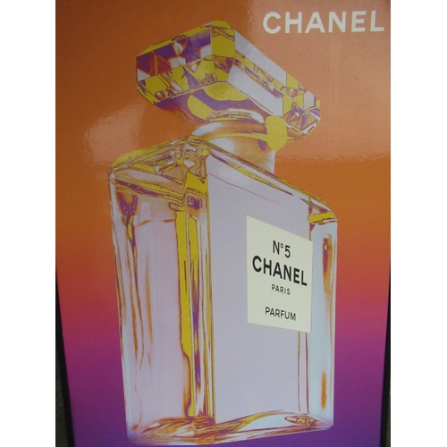 371 - Chanel - after Andy Warhol, pair of colour advertising posters for No.5 Parfum, 83cm x 58cm (2)