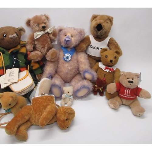 220 - Large collection of teddy bears varying in age, size and make, including 