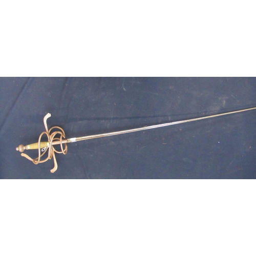 795 - Decorative Spanish style sweat hilt reapier sword